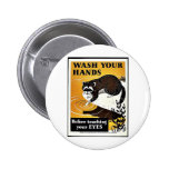 Wash Your Hands Pinback Buttons
