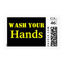 Wash your hands postage by Wookiepooky Wash your hands postage
