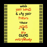 Wash Your Hands Prayer Canvas Art canvas prints