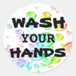 WASH YOUR HANDS sticker stickers