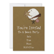 Washed Ashore Beach Party Invitation
