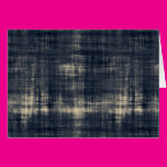 Washed Out Dark Blue Fabric Greeting Cards