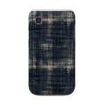 Washed Out Dark Blue Fabric Samsung Galaxy Cases