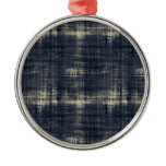 Washed Out Dark Blue Fabric Ornament