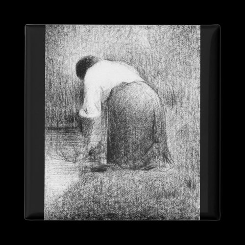 Washerwoman by Georges Seurat Fridge Magnets