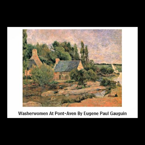 Washerwomen At Pont-Aven By Eugene Paul Gauguin Posters
