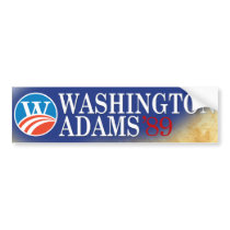 Washington - Adams 2008 Style Bumper Sticker