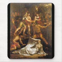 Washington Allston, The Dead Man Restored to Life mousepads by harlowandcompany Washington Allston, The Dead Man Restored to Life mousepads