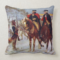 Washington and Lafayette at Valley Forge ~ Pillow