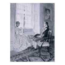 Washington and Mary Philipse Post Card