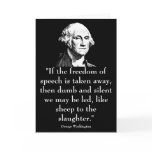 Washington and quote cards