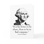Washington and quote cards