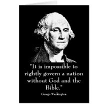 Washington and quote card