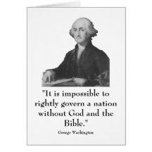 Washington and quote card
