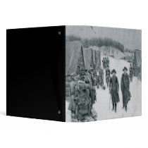Washington and Steuben at Valley Forge Vinyl Binder