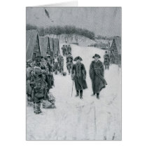 Washington and Steuben at Valley Forge Card