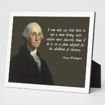 Washington antiesclavitud placas para mostrar