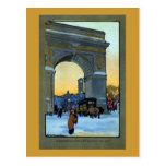Washington Arch at Winter Twilight Postcards