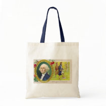 Washington At Fort Duquesne Canvas Bags