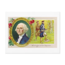 Washington At Fort Duquesne Postcard