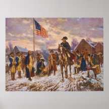 Washington at Valley Forge by Edward P. Moran Print