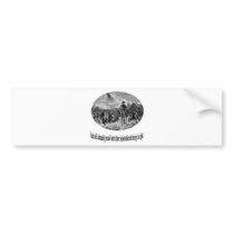 Washington at Valley Forge with Quote Bumper Stickers