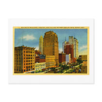 Washington Boulevard, Detroit, Michigan Postcard