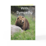 Washington Brown Bear - Sympathy Card