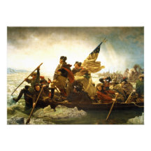 Washington Crossing the Delaware by Emanuel Leutze Personalized Invite