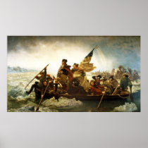 Washington Crossing the Delaware by Emanuel Leutze Print