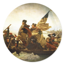 Washington Crossing the Delaware by Emanuel Leutze Sticker