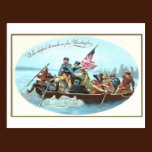 Washington Crossing the Delaware postcards