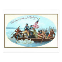 Washington Crossing the Delaware Post Card