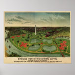 Washington D.C., 1892 (E. Johnson) BigMapBlog.com Poster