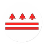 washington d.c. christmas stickers