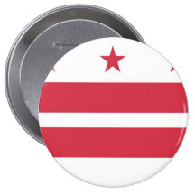 Washington D.C. Flag Pinback Buttons