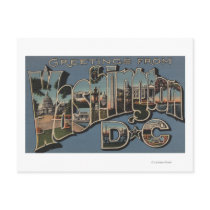 Washington D. C. - Large Letter Scenes Postcards