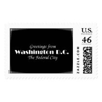 Washington D.C. postage by dndartstudio Washington D.C. postage