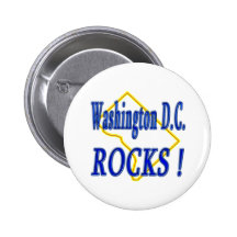 Washington D.C. Rocks ! Pinback Button