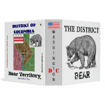 Washington D.C.: The District Bear Vinyl Binder