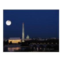 Washington DC at Night Post Card