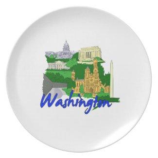 washington dc blue green america city travel vacat plate