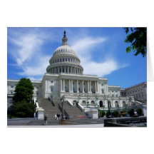Washington DC de la Casa Blanca del capitolio de E Felicitaciones