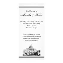 Washington DC Destination Wedding Program Rack Card
