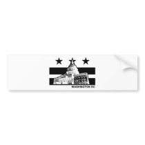 Washington DC Flag Bumper Stickers