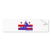 Washington DC Flag Bumper Stickers