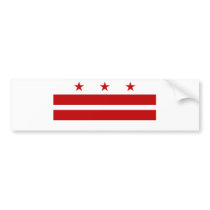 Washington DC Flag Bumper Stickers