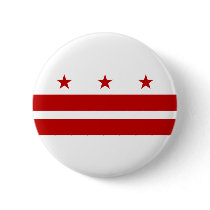 Washington DC Flag Pinback Button