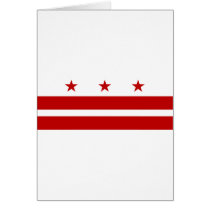 Washington DC Flag Greeting Cards