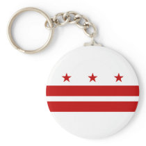 Washington DC Flag Key Chains